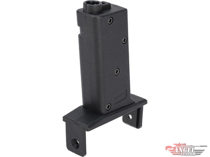 Angel Custom Magazine Adapter for Firestorm / Thunderstorm Airsoft AEG Drum Magazines (Model: ARP9 / Black)