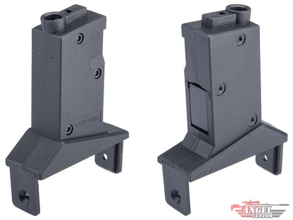 Angel Custom Magazine Adapter for Firestorm / Thunderstorm Airsoft AEG Drum Magazines (Model: MP5 / Black)