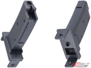 Angel Custom Magazine Adapter for Firestorm / Thunderstorm Airsoft AEG Drum Magazines (Model: Elite Force MP7A1 / Black)