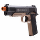 Elite Force Full Metal 1911 Tactical CO2 Airsoft Gas Blowback Pistol Umarex KWC (Desert / Black)