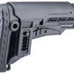 DLG Tactical Retractable Stock w/ Adjustable Long Cheek Riser for M4 / M16 Series Milspec Rifles