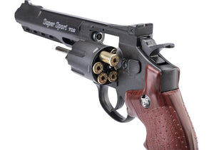 Model-702 WG Full Metal 6'' Revolver Co2 Non-Blowback/Black