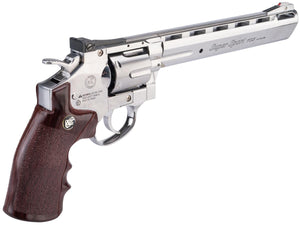 WinGun CO2 Powered Full Metal High Power Airsoft 6mm Magnum Gas Revolver (Chrome / 8")