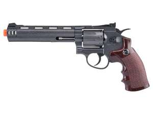 WinGun High Power Airsoft CO2 Revolver w/ 8rd Cylinder (Color: Black / 6")