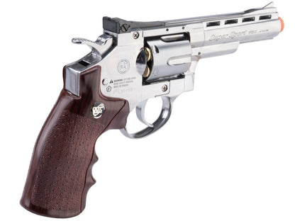 WinGun CO2 Powered Full Metal High Power Airsoft 6mm Magnum Gas Revolver (Chrome / 4")
