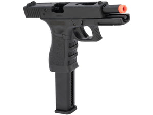 Elite Force Fully Licensed GLOCK 18C Select Fire Semi / Full Auto Gas Blowback Airsoft Pistol w/ Extended Mag (Type: Green Gas)
