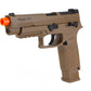 AIRSOFT, PROFORCE 6MM PLASTIC BB, M17 COYOTE TAN, C02 POWER SOURCE