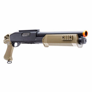 Tactical Force Tri-Shot Spring Powered Pump Shotgun by UMAREX (Color: Black / Tan)