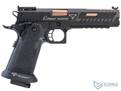 EMG TTI Licensed JW3 2011 Combat Master Airsoft Training Pistol w/ Custom Island Barrel (Green Gas)