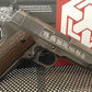 AW Custom Full Metal Custom "Molon Labe" Weathered 1911A1 Airsoft Gas Blowback Pistol