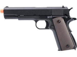 Cybergun Colt Licensed 1911A1 Airsoft Gas Blowback Pistol by AW Custom (Black / Green Gas)