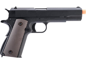 Cybergun Colt Licensed 1911A1 Airsoft Gas Blowback Pistol by AW Custom (Black / Green Gas)