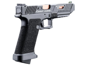 EMG Custom TTI JW2 Polymer Combat Master Slide + Ultimate GBB Frame Custom Gas Blowback Airsoft Pistol (Black Slide)