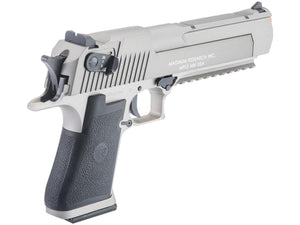 Magnum Research Licensed Semi/Full Auto Metal Desert Eagle CO2 Gas Blowback Airsoft Pistol by KWC (Gray w/ Rail)