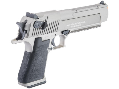Magnum Research Licensed Semi/Full Auto Metal Desert Eagle CO2 Gas Blowback Airsoft Pistol by KWC (Gray w/ Rail)