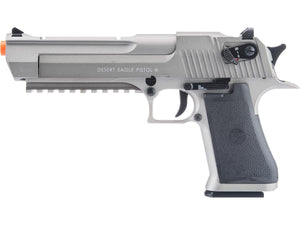 Magnum Research Licensed Semi/Full Auto Metal Desert Eagle CO2 Gas Blowback Airsoft Pistol by KWC (Gray w/ Rail)