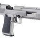Magnum Research Licensed Semi/Full Auto Metal Desert Eagle CO2 Gas Blowback Airsoft Pistol by KWC (Gray w/ Rail)