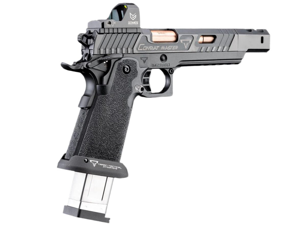 EMG TTI Licensed 2011 Combat Master Alpha Optic Ready Airsoft Training Pistol (Model: Standard - Semi-Auto / Green Gas / Pistol Only)