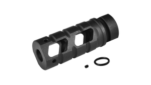 ICS "Raider" Flash Hider / Muzzle Brake for Airsoft Rifles - 14mm Negative