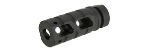 ICS "Raider" Flash Hider / Muzzle Brake for Airsoft Rifles - 14mm Negative