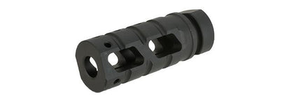 ICS "Raider" Flash Hider / Muzzle Brake for Airsoft Rifles - 14mm Negative