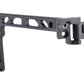 5KU Skeletonized Folding Stock for Picatinny Rail Mounts (Model: Flat Frame / Fixed Buttplate)