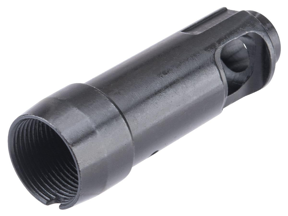 E&L Airsoft 24mm Positive Steel Flash Hider for AK-74N Series Airsoft AEG Rifles