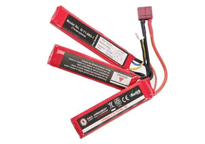 11.1v Li-Po 1100mAh Battery Tri-Panel - Deans