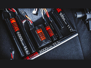 Titan Power 7.4v 3000mAh 16C Nunchuck Type Li-Ion Battery (Small Tamiya)