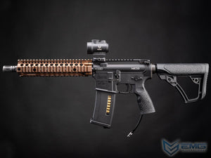 EMG Daniel Defense Licensed Special Edition MK18 MTW HPA Powered M4 Airsoft Rifle by Wolverine Airsoft (Model: Gen 2 MilSpec Brown)