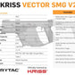 KRYTAC KRISS Licensed VECTOR V2 Airsoft AEG SMG Rifle (400 FPS)
