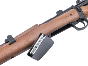Double Bell Shell Ejecting Lee Enfield No.1 MK III Spring Powered Bolt Action Rifle w/ Real Wood Furniture