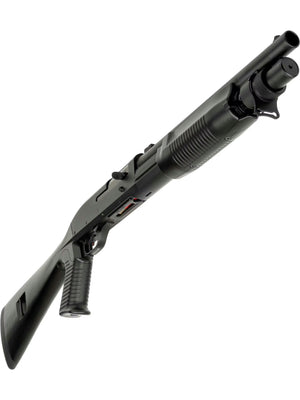 CYMA Standard Full Metal M3 3-Round Burst Multi-Shot Shell Loading Airsoft Shotgun (Model: Full Stock CQB)