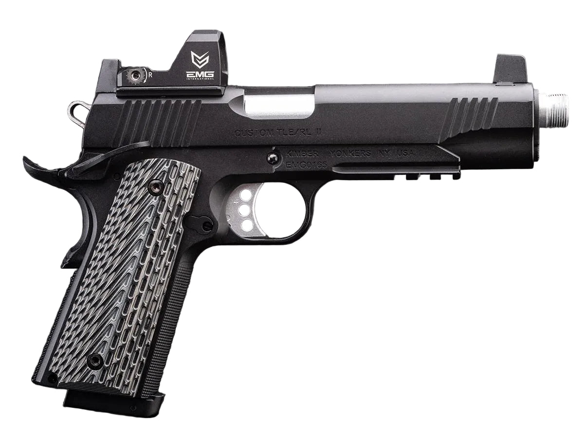 EMG x Kimber Licensed Custom TLE/RL II 1911 CO2 Gas Blowback Airsoft Pistol with G10 Grips