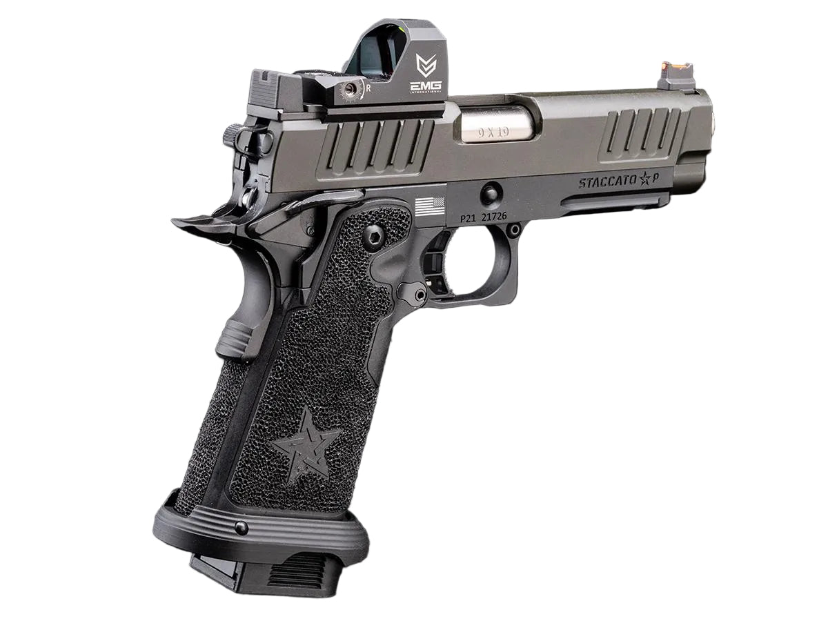 6mmProShop Staccato Licensed P 2011 Gas Blowback T8 Airsoft Pistol (Model: Green Gas / Gun Only)