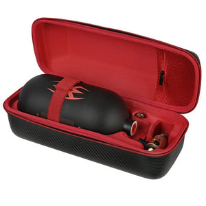 Empire Flo & Tank Zipper Case Black With Red Zipper