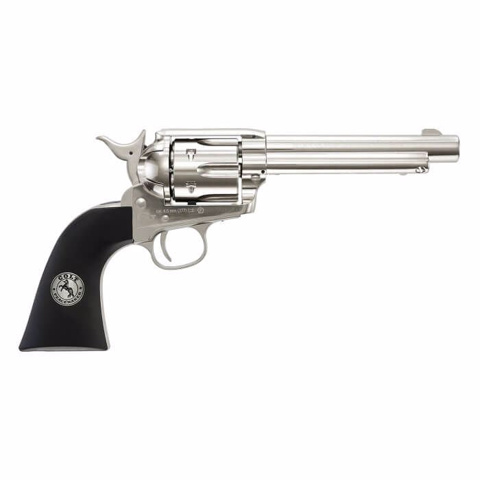 COLT PEACEMAKER REVOLVER SINGLE ACTION ARMY 45 .177 PELLET AIRGUN- NICKEL