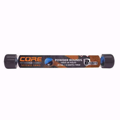 P2P CORE DEFENSE POWDER BALL-.68 CAL-BLUE/BLACK-10 CT