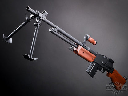 BAR M1918 A2 Full Size Full Metal Airsoft AEG Rifle w/ Steel Bipod by Matrix (Furniture: Imitation Wood)