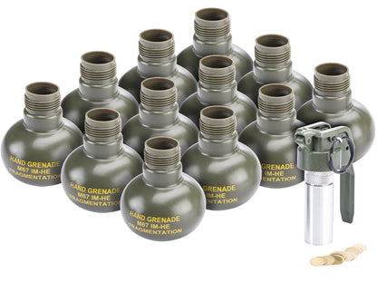 APS M67 Thunder C Rechargeable CO2 Simulated Grenade (Model: Core / 12 Shells)