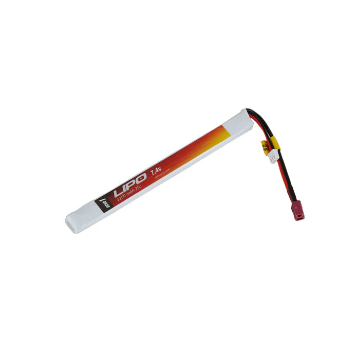 Echo1 Lipo #8T (7.4v 1100mAh 25C Stick Lipo with T Connector)