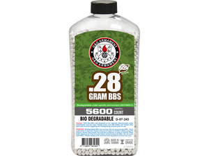 G&G Perfect BBs, 0.28g, 5600 ct. Bottle, White, Biodegradable