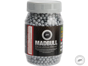 MadBull Ultimate Match Grade Heavy Weight 6mm Airsoft Sniper BB (Stainless Grey / 2000rd Bottle)