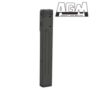 55 Round Metal Mid-Cap Magazine for AGM MP40, Sten MKII, and S&T Model 12 Airsoft AEGs