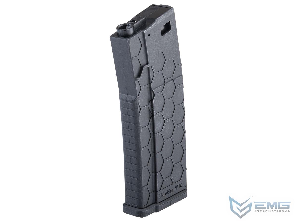 EMG Hexmag Licensed 230rd Polymer Mid-Cap Magazine for M4 / M16 Series Airsoft AEG Rifles (Single Magazine)