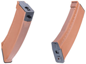 E&L Airsoft 120 Round Polymer AK-74 Mid-Cap Magazine  for AK Series Airsoft AEG Rifles (Color: Bakelite)