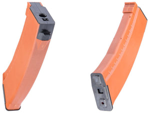 E&L Airsoft 120 Round Polymer AK-74 Mid-Cap Magazine for AK Series Airsoft AEG Rifles (Color: Orange)