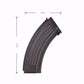 E&L Airsoft 120 Round Metal Mid-Cap Magazine for AK Series Airsoft AEG Rifles