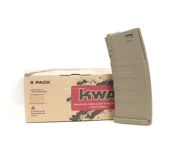 KM4 K120 Mid-Cap Magazine 6-Pack: Flat Dark Earth