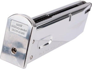Tokyo Marui M9 Airsoft Green Gas Magazine (26 rounds) - Silver